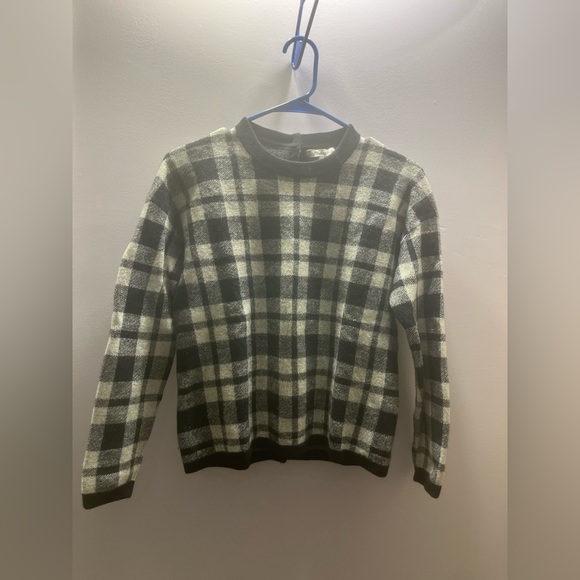 MADEWELL Plaid Button-Back Sweater $98! - Picture 6 of 10